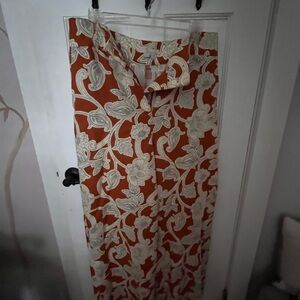 Boden linen high waist wide leg pants 8R.